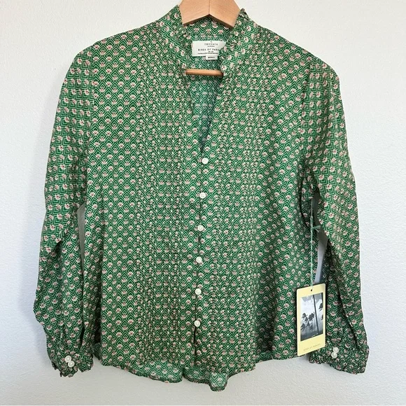 NWT TROVATA BIRDS OF PARADIS TOP - Picture 1 of 5